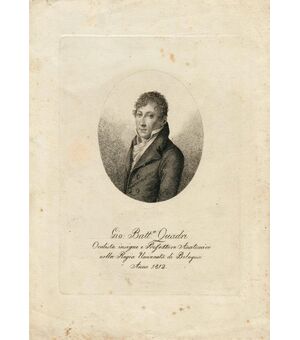 “Gio: Batt.a Quadri Oculista insigne e Professore Anatomico nella Regia Università di Bologna Anno 1812”