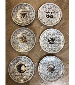 DISHES WITH ZODIAC SIGNS OF PIERO FORNAS...