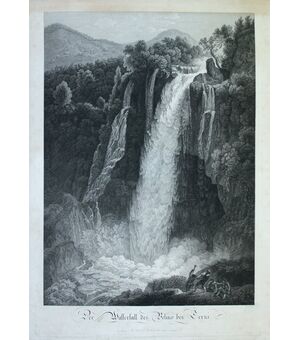 “Der Wasserfall des Velino bei Terni”