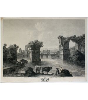 “1ere vue des ruines du Pont d'Auguste