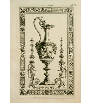 “Studio per grande vaso ornamentale con scena mitologica ”
