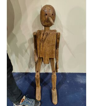 Pinocchio in legno - H 120 cm
