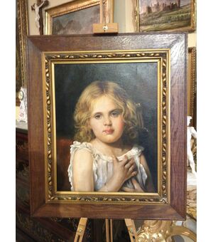 Oil painting on canvas Belgian school second half of the 19th century