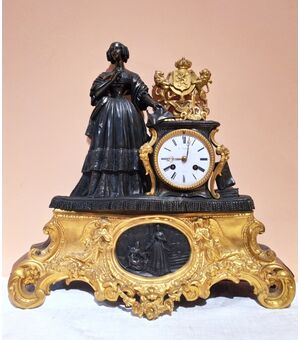 Napoleon III period bronze clock