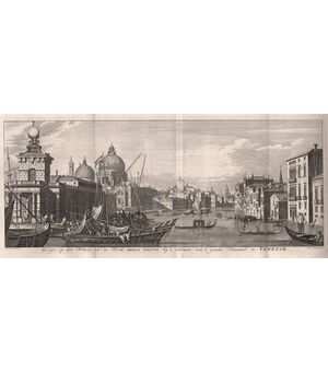 veduta del Canal Grande con la Chiesa della Salute a Venezia