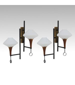 Coppia appliques Esperia design anni '50