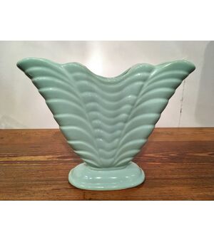 turquoise ceramic vase
