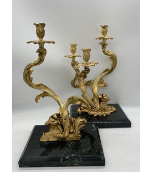 Two Magnificent Gilded Bronze Pinwheels - XVIII     