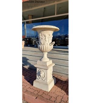 Art Nouveau cast iron vases     