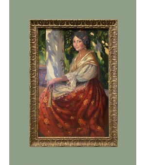 Seguace di José Mongrell (c. 1930) - Una donna di Valencia