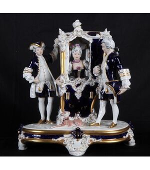 Antique porcelain statuette from the 1800s, Royal Dux manufacture     