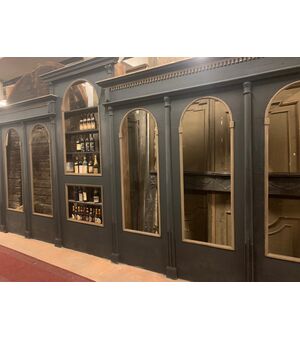 darb176 - lacquered wine cellar furniture, period &#39;900, linear m 13     
