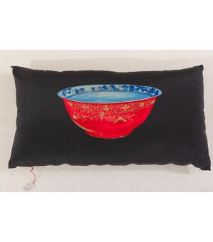 Cushion with silk panel by Giovanni Patrini - B / 35 -     