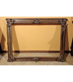 17th century molded and silver frame     