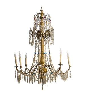 Large Genoese chandelier from the 18th century     