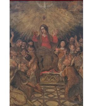 Madonna con apostoli, Olio su tela, Epoca '600