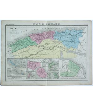 Colonies Francaises 1861 Atlas Delamarche