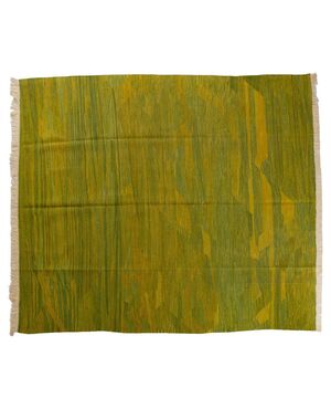 Kilim KONYA verde sfumato in giallo - n. 801 -