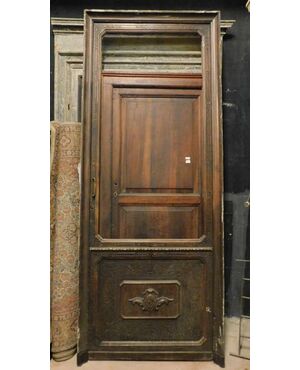 neg46 - porta da negozio, epoca '800, cm L 105 x H 263 