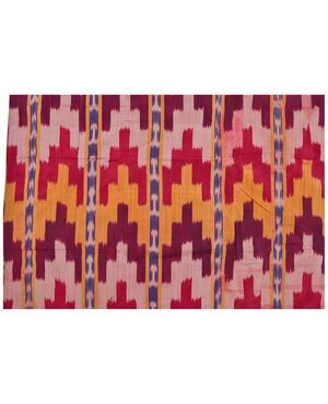 IKAT FERGANA panel in silk and lined with other IKAT     