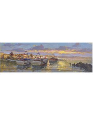 Painting &quot;Boats at dusk&quot;     