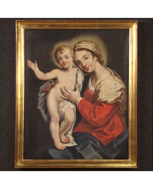 Madonna con bambino della prima metà del XVIII secolo