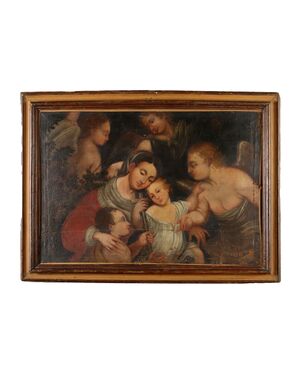 Madonna con Bambino San Giovannino e Angeli