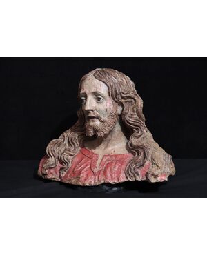 Busto di Cristo in terracotta, Emilia, '500