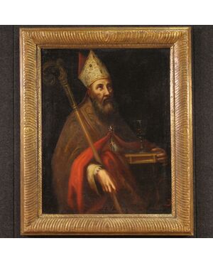 Antico ritratto di Vescovo del XVII secolo