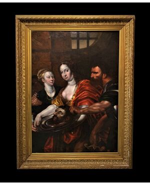 Venetian School (mid-seventeenth century) - Salome Presented with the Head of the Baptist     