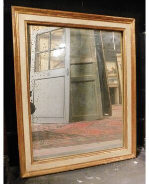  specc438 - specchiera in legno, epoca '800, misura cm L 66 x H 81 