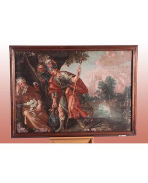 Grande quadro del 1600 Italiano "L'ebrezza di Noè" 