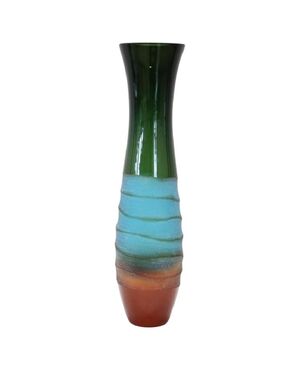 Vaso artistico in vetro multicolore di Villeroy & Boch, anni ’90 
