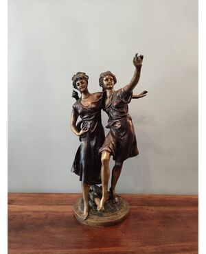 Scultura in bronzo – Le due Sabine