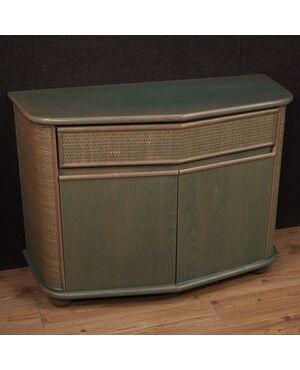 Italian design sideboard in exotic wood from the 80s