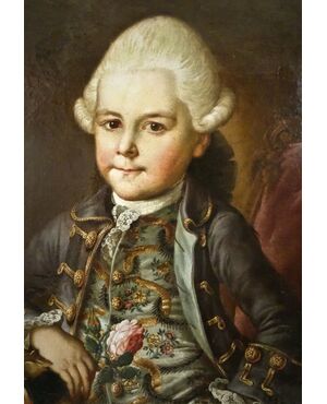Un delizioso ritratto da ragazzo di Heinrich Adolph von Dittmer (1772)