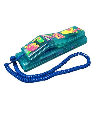1990s Gorgeous Swatch Twin Phone "Deluxe". Memphis Style