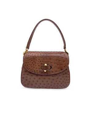 GUCCI Borsa a Mano Vintage in Pelle Col. Marrone n.a. M