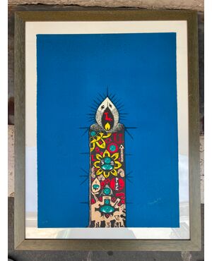 Guy Harloff, “LA BOUGIE”, litografia 1972