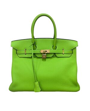 Hermès Birkin 35 Clemence Green Apple
