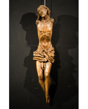 Cristo Crocifisso - Scultura lignea in tiglio
