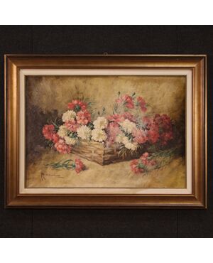 Great signed still life painting from the 1960s