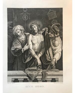 “Ecce Homo”-Nicolet Benedict Alphonse (1789)-incisione a bulino
