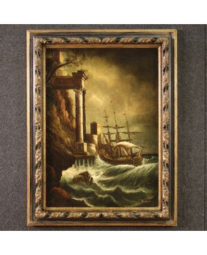 Seascape Italian Painting From 20th Century