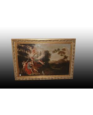 Olio su tela "Allegoria di Amore" del 1700 Francese