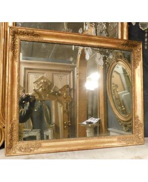 SPECC498 - Specchiera in legno dorato, epoca XIX secolo, cm L 86 x H 70
