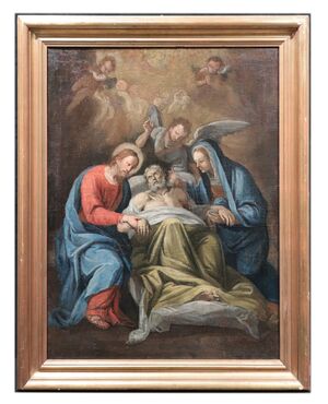 Dipinto: "La morte di San Giuseppe", '700