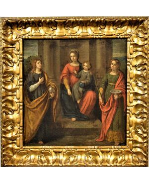 "Sacra conversazione" Madonna col Bambino, Maddalena e S.Lucia