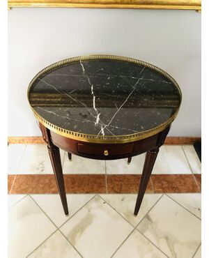 Tavolino da salone (Table Buillotte) di Mogano, Louigi XVI