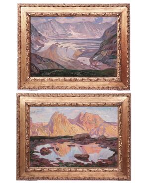 Mascarini Giuseppe (1877-1954) - Coppia di paesaggi 